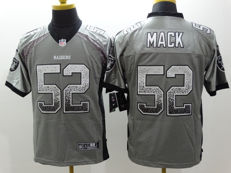 Men's Las Vegas Raiders Khalil Mack #52 Gray Jersey